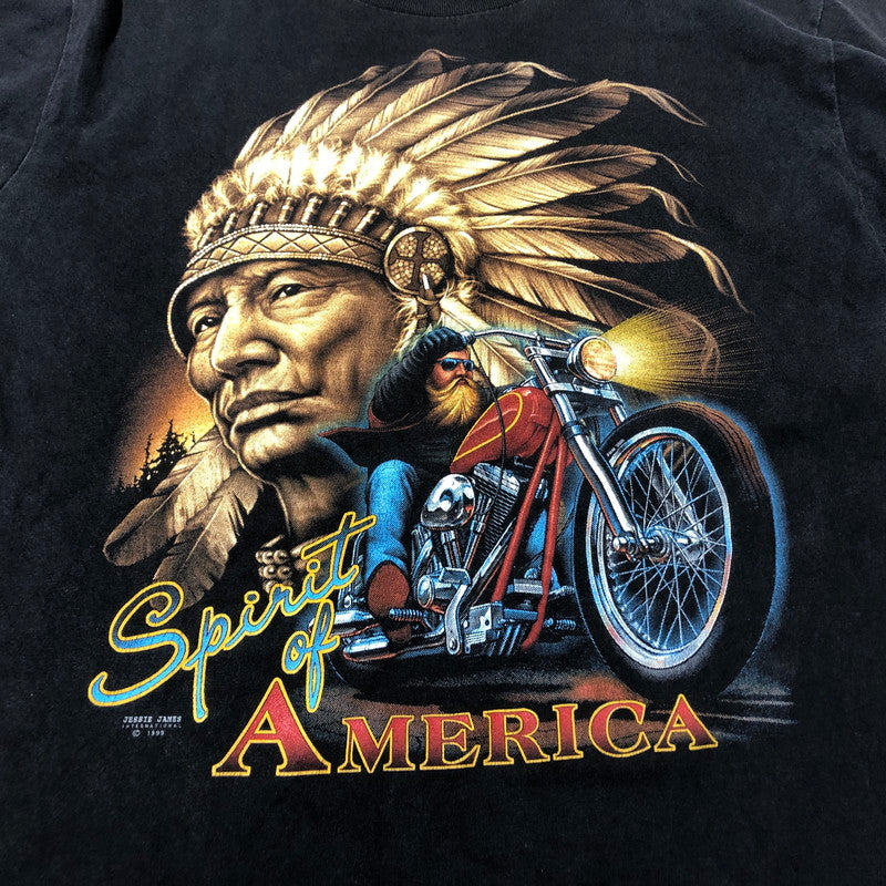 【中古品】【メンズ】 ROCK EAGLE ロックイーグル 90's SPIRIT OF AMERICA L/S TEE 90年代 スプリット オブ アメリカ ロングスリーブ Tシャツ 長袖 トップス 145-260610-sa-02-tei サイズ：M カラー：ブラック 万代Net店