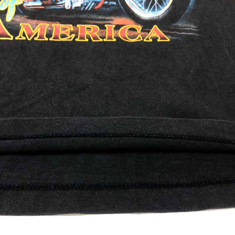 【中古品】【メンズ】 ROCK EAGLE ロックイーグル 90's SPIRIT OF AMERICA L/S TEE 90年代 スプリット オブ アメリカ ロングスリーブ Tシャツ 長袖 トップス 145-260610-sa-02-tei サイズ：M カラー：ブラック 万代Net店