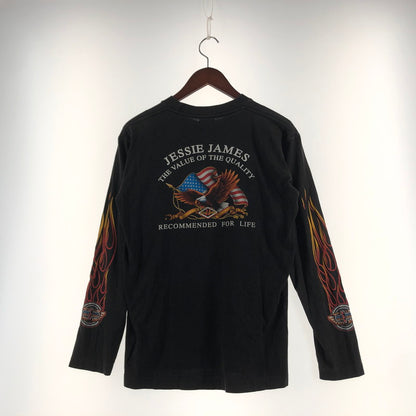 【中古品】【メンズ】 ROCK EAGLE ロックイーグル 90's SPIRIT OF AMERICA L/S TEE 90年代 スプリット オブ アメリカ ロングスリーブ Tシャツ 長袖 トップス 145-260610-sa-02-tei サイズ：M カラー：ブラック 万代Net店