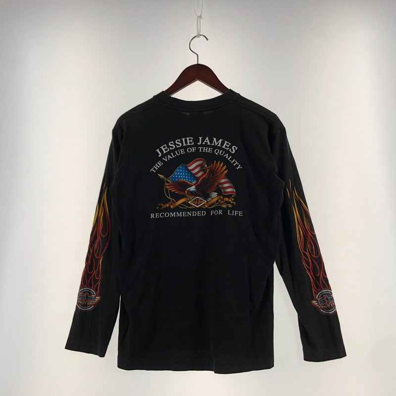 【中古品】【メンズ】 ROCK EAGLE ロックイーグル 90's SPIRIT OF AMERICA L/S TEE 90年代 スプリット オブ アメリカ ロングスリーブ Tシャツ 長袖 トップス 145-260610-sa-02-tei サイズ：M カラー：ブラック 万代Net店
