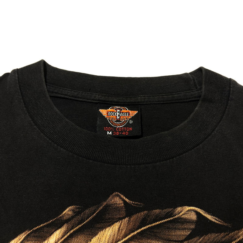 【中古品】【メンズ】 ROCK EAGLE ロックイーグル 90's SPIRIT OF AMERICA L/S TEE 90年代 スプリット オブ アメリカ ロングスリーブ Tシャツ 長袖 トップス 145-260610-sa-02-tei サイズ：M カラー：ブラック 万代Net店
