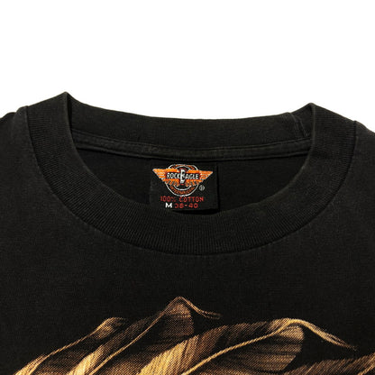 【中古品】【メンズ】 ROCK EAGLE ロックイーグル 90's SPIRIT OF AMERICA L/S TEE 90年代 スプリット オブ アメリカ ロングスリーブ Tシャツ 長袖 トップス 145-260610-sa-02-tei サイズ：M カラー：ブラック 万代Net店