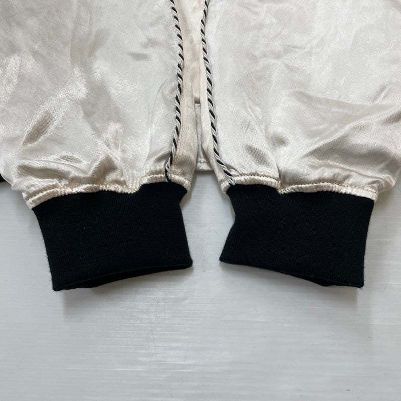 【中古品】【メンズ】 schott ショット RAYON SUKA ASING JACKET 782-5252004 蛇髑髏 レーヨン スカ ジャケット スカジャン ライトアウター 145-260616-yo-06-tei サイズ：L カラー：ホワイト 万代Net店