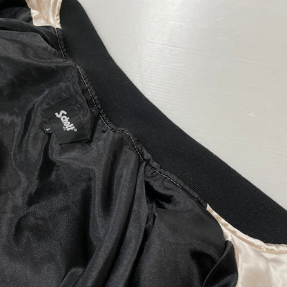 【中古品】【メンズ】 schott ショット RAYON SUKA ASING JACKET 782-5252004 蛇髑髏 レーヨン スカ ジャケット スカジャン ライトアウター 145-260616-yo-06-tei サイズ：L カラー：ホワイト 万代Net店