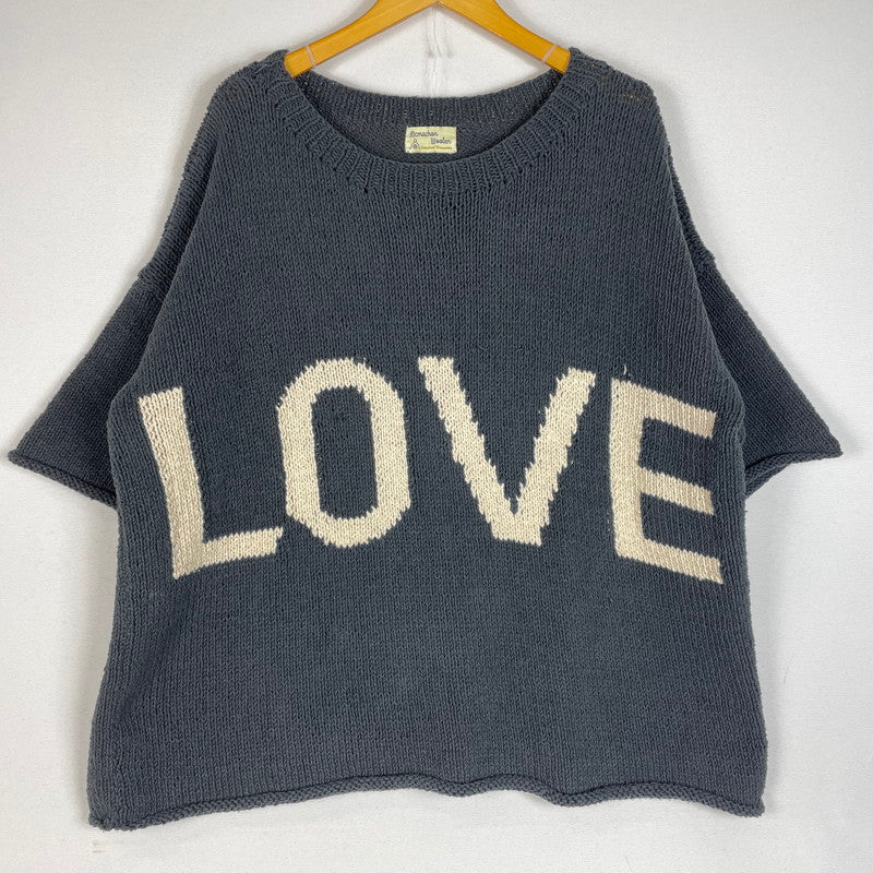 【中古品】【メンズ】 Mcmachan Woolen マクマーンウーレン S/S LOVE KNIT MADE IN NEPAL 半袖 ラブ ニット ネパール製 145-260617-ss-02-tei サイズ：不明 カラー：ブラック系 万代Net店