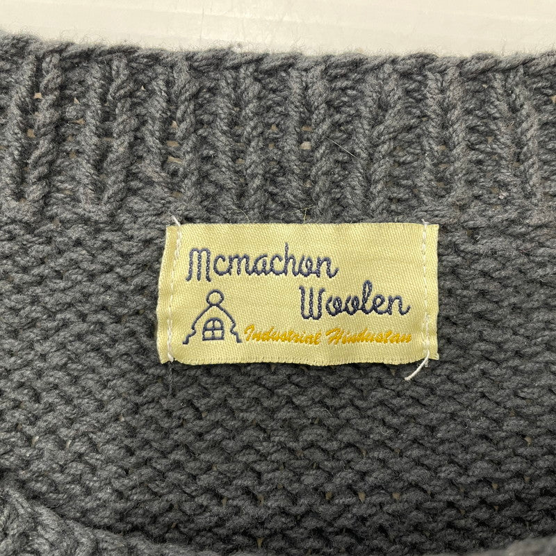 【中古品】【メンズ】 Mcmachan Woolen マクマーンウーレン S/S LOVE KNIT MADE IN NEPAL 半袖 ラブ ニット ネパール製 145-260617-ss-02-tei サイズ：不明 カラー：ブラック系 万代Net店