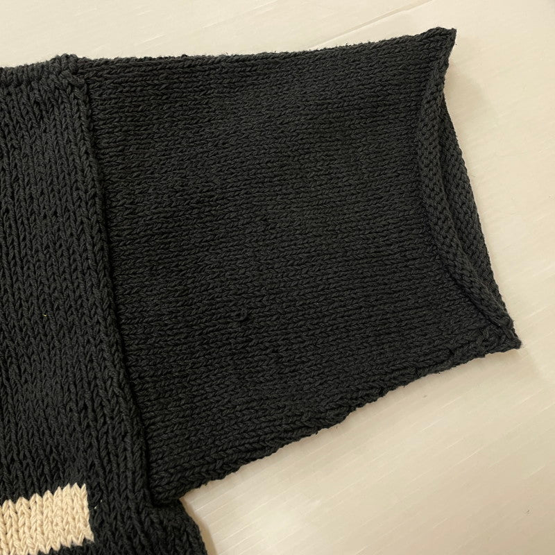 【中古品】【メンズ】 Mcmachan Woolen マクマーンウーレン S/S LOVE KNIT MADE IN NEPAL 半袖 ラブ ニット ネパール製 145-260617-ss-02-tei サイズ：不明 カラー：ブラック系 万代Net店