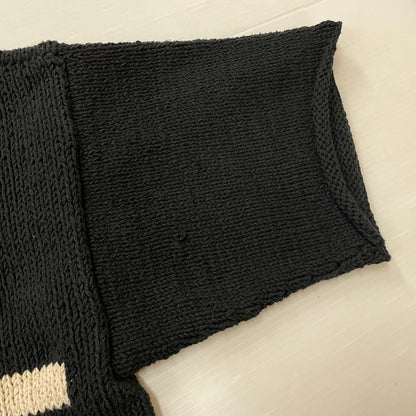 【中古品】【メンズ】 Mcmachan Woolen マクマーンウーレン S/S LOVE KNIT MADE IN NEPAL 半袖 ラブ ニット ネパール製 145-260617-ss-02-tei サイズ：不明 カラー：ブラック系 万代Net店