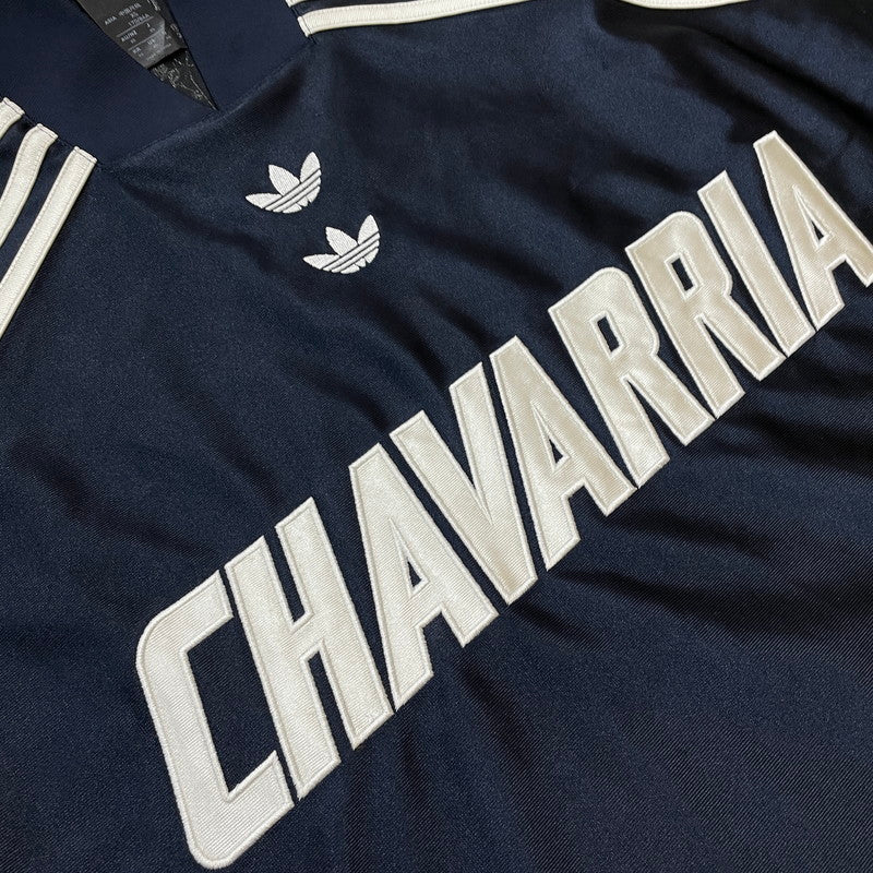 【中古品】【メンズ】 ADIDAS アディダス CHAVARRIA DAZZLE LS JERSEY KD1799 チャバリア ダズル ロングスリーブ ジャージ 長袖 トップス 148-260612-yo-05-tei サイズ：XS カラー：ネイビー 万代Net店