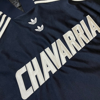 【中古品】【メンズ】 ADIDAS アディダス CHAVARRIA DAZZLE LS JERSEY KD1799 チャバリア ダズル ロングスリーブ ジャージ 長袖 トップス 148-260612-yo-05-tei サイズ：XS カラー：ネイビー 万代Net店