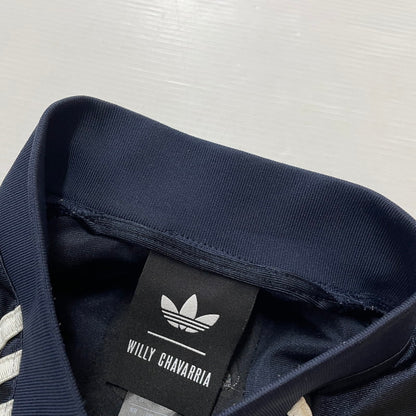 【中古品】【メンズ】 ADIDAS アディダス CHAVARRIA DAZZLE LS JERSEY KD1799 チャバリア ダズル ロングスリーブ ジャージ 長袖 トップス 148-260612-yo-05-tei サイズ：XS カラー：ネイビー 万代Net店