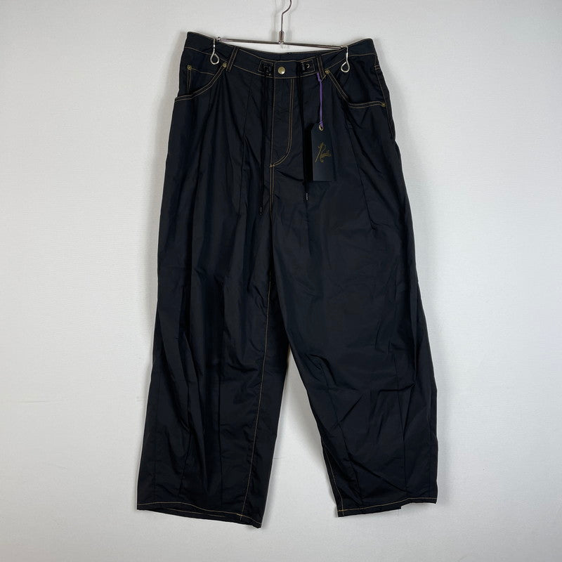【中古品】【メンズ】 NEEDLES ニードルス H.D. JEAN - MEMORY POLY TAFFETA PANTS SX185 ヒザデル ジーン メモリーポリタフタ パンツ ボトムス 151-260612-yo-13-tei サイズ：M カラー：ブラック 万代Net店