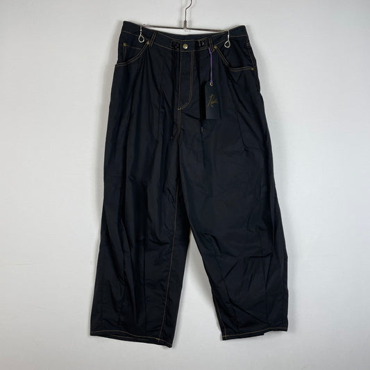 【中古品】【メンズ】 NEEDLES ニードルス H.D. JEAN - MEMORY POLY TAFFETA PANTS SX185 ヒザデル ジーン メモリーポリタフタ パンツ ボトムス 151-260612-yo-13-tei サイズ：M カラー：ブラック 万代Net店