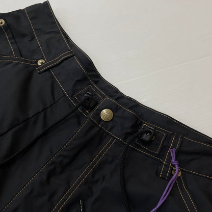 【中古品】【メンズ】 NEEDLES ニードルス H.D. JEAN - MEMORY POLY TAFFETA PANTS SX185 ヒザデル ジーン メモリーポリタフタ パンツ ボトムス 151-260612-yo-13-tei サイズ：M カラー：ブラック 万代Net店