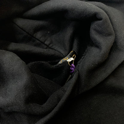 【中古品】【メンズ】 NEEDLES ニードルス × STUDIOUS ステュディオス 別注 コラボ SIDELINE GLITTER PULLOVER HOODIE MR450 サイドライン ラメ プルオーバー フーディ 長袖 トップス パーカー 140-260611-yo-06-tei サイズ：S カラー：ブラック 万代Net店