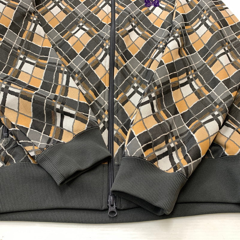 【中古品】【メンズ】 NEEDLES ニードルス 22SS TRACK JACKET POLY JACQUARD BIAS PLAID KP212 トラックジャケット ポリジャガード バイアスプレイド ライトアウター 140-260611-yo-08-tei サイズ：L カラー：マルチ 万代Net店