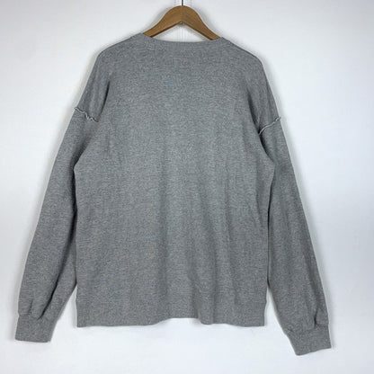【中古品】【メンズ】 NEEDLES ニードルス × STUDIOUS ステュディオス 別注 コラボ 5ICONS PATCH SWEAT PO LQ378 アイコインズ パッチ スウェット 長袖 トップス トレーナー 140-260611-yo-09-tei サイズ：S カラー：グレー 万代Net店