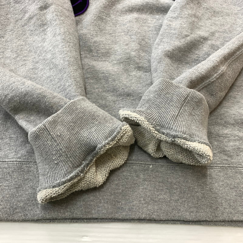 【中古品】【メンズ】 NEEDLES ニードルス × STUDIOUS ステュディオス 別注 コラボ 5ICONS PATCH SWEAT PO LQ378 アイコインズ パッチ スウェット 長袖 トップス トレーナー 140-260611-yo-09-tei サイズ：S カラー：グレー 万代Net店