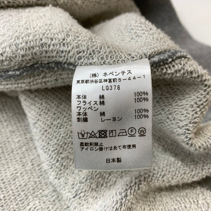 【中古品】【メンズ】 NEEDLES ニードルス × STUDIOUS ステュディオス 別注 コラボ 5ICONS PATCH SWEAT PO LQ378 アイコインズ パッチ スウェット 長袖 トップス トレーナー 140-260611-yo-09-tei サイズ：S カラー：グレー 万代Net店
