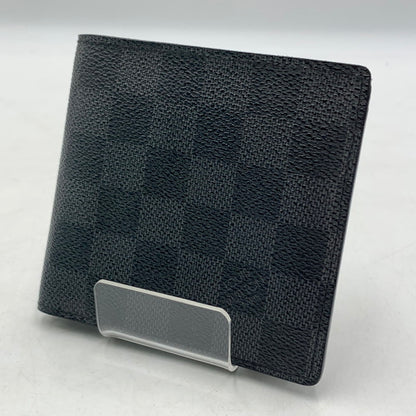 【中古品】【メンズ】 LOUIS VUITTON ルイ・ヴィトン N62664 ダミエグラフィット ポルトフォイユ マルコ 財布 二つ折り コンパクトウォレット 179-260613-ko-04-tei カラー：ダミエ 万代Net店