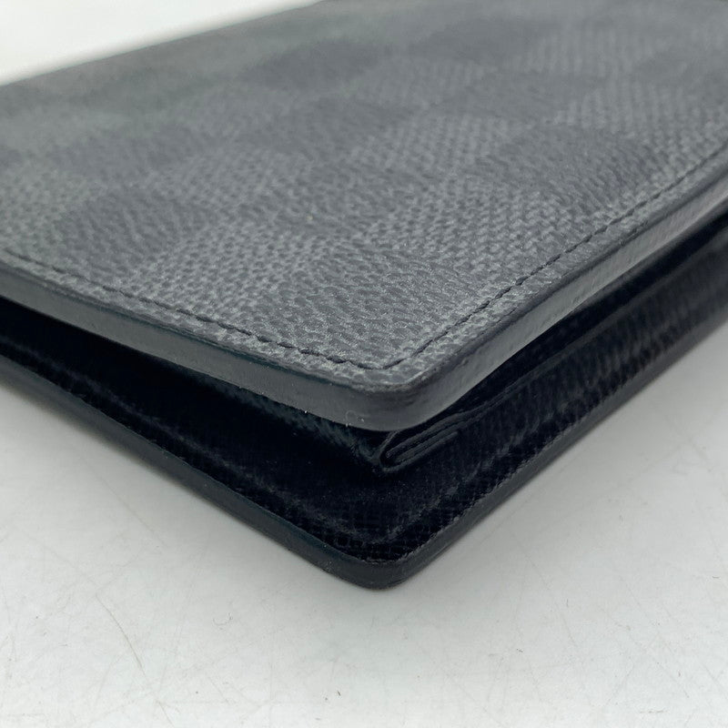【中古品】【メンズ】 LOUIS VUITTON ルイ・ヴィトン N62664 ダミエグラフィット ポルトフォイユ マルコ 財布 二つ折り コンパクトウォレット 179-260613-ko-04-tei カラー：ダミエ 万代Net店