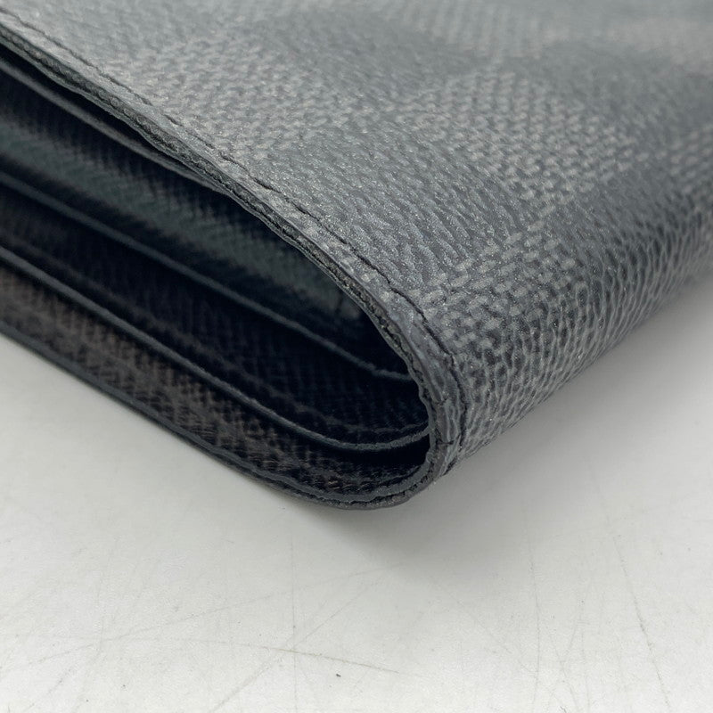 【中古品】【メンズ】 LOUIS VUITTON ルイ・ヴィトン N62664 ダミエグラフィット ポルトフォイユ マルコ 財布 二つ折り コンパクトウォレット 179-260613-ko-04-tei カラー：ダミエ 万代Net店