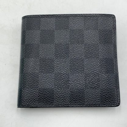 【中古品】【メンズ】 LOUIS VUITTON ルイ・ヴィトン N62664 ダミエグラフィット ポルトフォイユ マルコ 財布 二つ折り コンパクトウォレット 179-260613-ko-04-tei カラー：ダミエ 万代Net店
