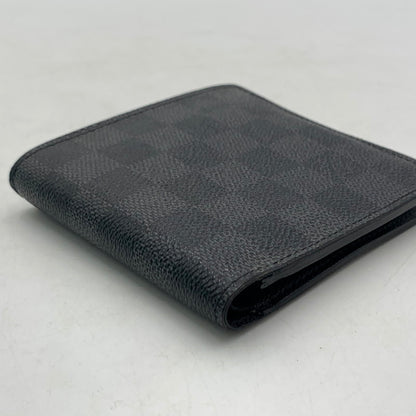 【中古品】【メンズ】 LOUIS VUITTON ルイ・ヴィトン N62664 ダミエグラフィット ポルトフォイユ マルコ 財布 二つ折り コンパクトウォレット 179-260613-ko-04-tei カラー：ダミエ 万代Net店