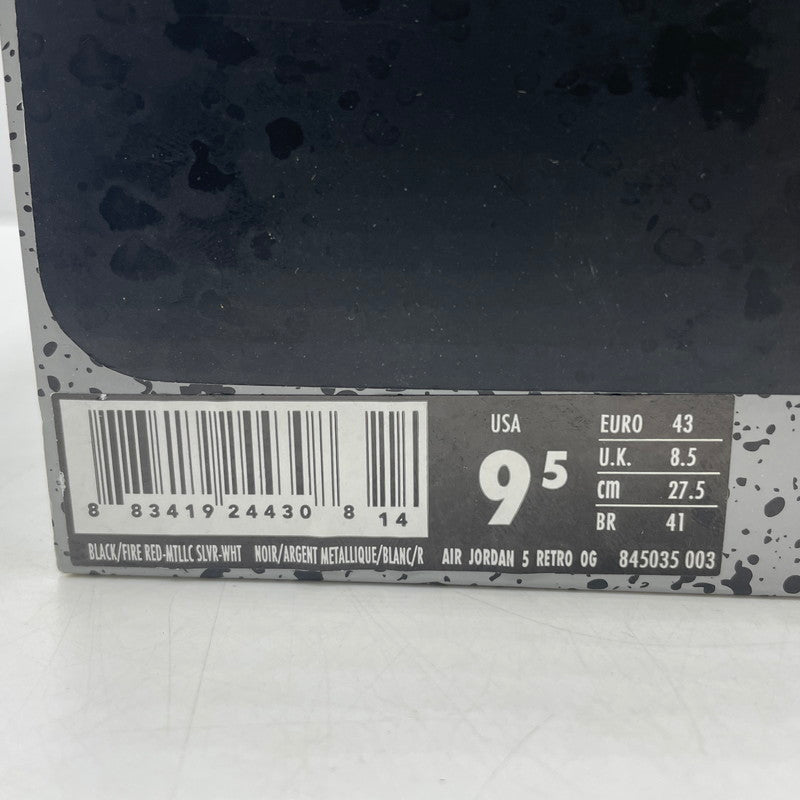 【中古品】【メンズ】 NIKE ナイキ AIR JORDAN 5 RETRO OG 845035-003 エア ジョーダン5 レトロ オリジナル スニーカー 靴 シューズ 160-260619-sa-03-tei サイズ：27.5 カラー：ブラック 万代Net店