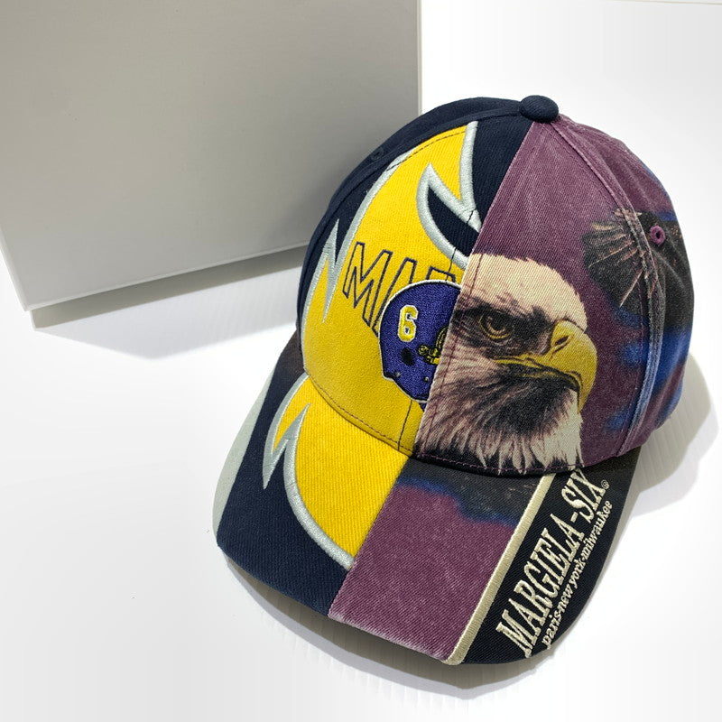 【中古品】【メンズ】 Supreme シュプリーム × MM6 Maison Margiela メゾン マルジェラ 別注 コラボ SPLIT 6-PANEL CAP スプリット 6パネルキャップ 帽子 149-260613-ko-11-tei カラー：マルチ 万代Net店