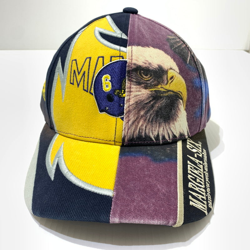 【中古品】【メンズ】 Supreme シュプリーム × MM6 Maison Margiela メゾン マルジェラ 別注 コラボ SPLIT 6-PANEL CAP スプリット 6パネルキャップ 帽子 149-260613-ko-11-tei カラー：マルチ 万代Net店