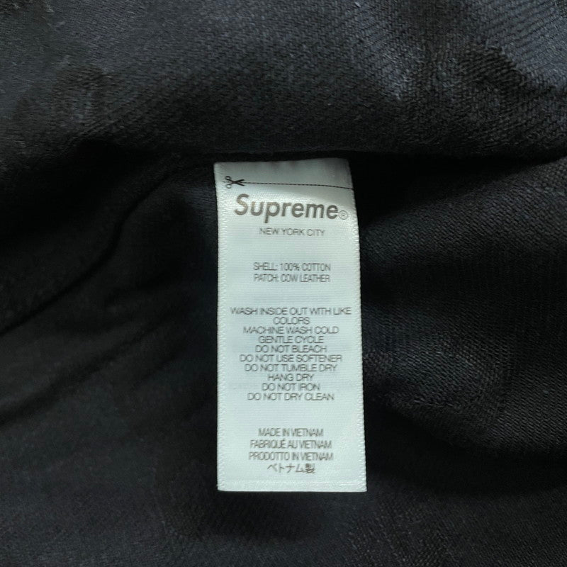 【中古品】【メンズ】 SUPREME シュプリーム 25FW JACQUARD LOGOS DENIM TRUCKER JACKET ジャガード ロゴ デニムトラッカー ジャケット ライトアウター Gジャン 149-260612-yo-01-tei サイズ：XL カラー：ブラック 万代Net店