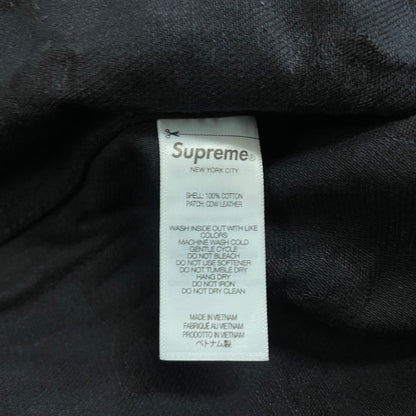 【中古品】【メンズ】 SUPREME シュプリーム 25FW JACQUARD LOGOS DENIM TRUCKER JACKET ジャガード ロゴ デニムトラッカー ジャケット ライトアウター Gジャン 149-260612-yo-01-tei サイズ：XL カラー：ブラック 万代Net店