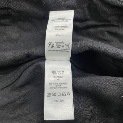 【中古品】【メンズ】 SUPREME シュプリーム 25FW JACQUARD LOGOS DENIM TRUCKER JACKET ジャガード ロゴ デニムトラッカー ジャケット ライトアウター Gジャン 149-260612-yo-01-tei サイズ：XL カラー：ブラック 万代Net店