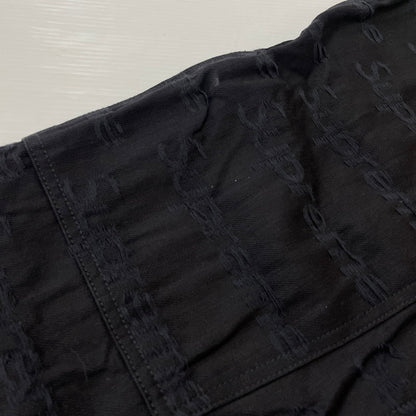 【中古品】【メンズ】 SUPREME シュプリーム 25FW JACQUARD LOGOS DOUBLE KNEE PAINTER JEAN ジャガード ロゴ ダブルニー ペインターパンツ ボトムス デニムパンツ 149-260612-yo-02-tei サイズ：34 カラー：ブラック 万代Net店