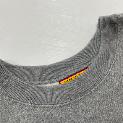 【中古品】【メンズ】 HUMANMADE ヒューマンメイド × UNDERCOVER アンダーカバー 別注 コラボ HEAVYWEIGHT SWEATSHIRT XX30CS008 ヘビーウェイト スウェットシャツ 長袖 トップス トレーナー 142-260612-yo-04-tei サイズ：XXL カラー：グレー 万代Net店