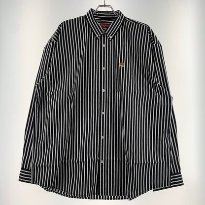 【中古品】【メンズ】 Supreme シュプリーム STRIPE L/S SHIRT ストライプ ロングスリーブ シャツ 長袖 トップス 149-260613-ko-14-tei サイズ：XL カラー：ブラック 万代Net店