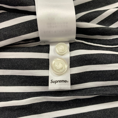 【中古品】【メンズ】 Supreme シュプリーム STRIPE L/S SHIRT ストライプ ロングスリーブ シャツ 長袖 トップス 149-260613-ko-14-tei サイズ：XL カラー：ブラック 万代Net店