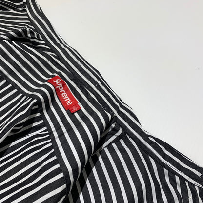 【中古品】【メンズ】 Supreme シュプリーム STRIPE L/S SHIRT ストライプ ロングスリーブ シャツ 長袖 トップス 149-260613-ko-14-tei サイズ：XL カラー：ブラック 万代Net店