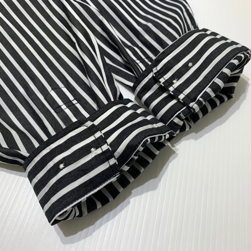 【中古品】【メンズ】 Supreme シュプリーム STRIPE L/S SHIRT ストライプ ロングスリーブ シャツ 長袖 トップス 149-260613-ko-14-tei サイズ：XL カラー：ブラック 万代Net店