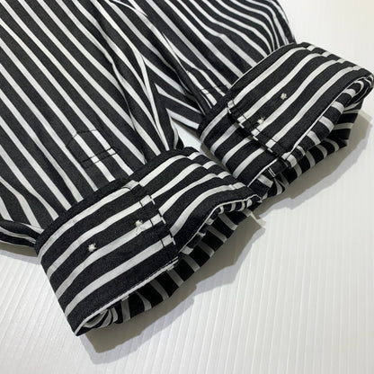 【中古品】【メンズ】 Supreme シュプリーム STRIPE L/S SHIRT ストライプ ロングスリーブ シャツ 長袖 トップス 149-260613-ko-14-tei サイズ：XL カラー：ブラック 万代Net店