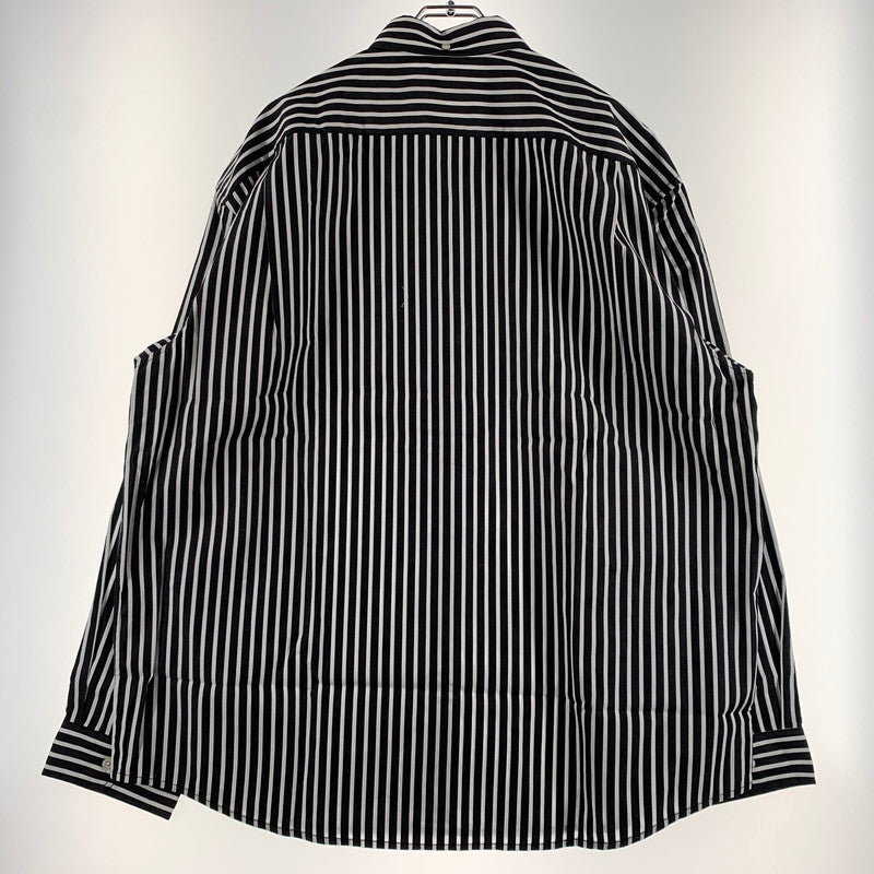 【中古品】【メンズ】 Supreme シュプリーム STRIPE L/S SHIRT ストライプ ロングスリーブ シャツ 長袖 トップス 149-260613-ko-14-tei サイズ：XL カラー：ブラック 万代Net店