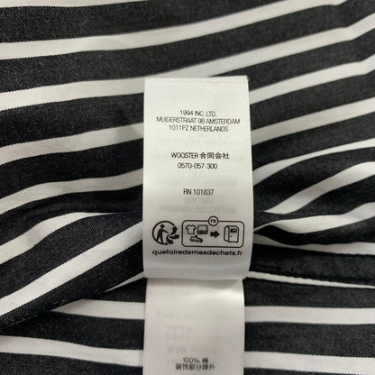 【中古品】【メンズ】 Supreme シュプリーム STRIPE L/S SHIRT ストライプ ロングスリーブ シャツ 長袖 トップス 149-260613-ko-14-tei サイズ：XL カラー：ブラック 万代Net店