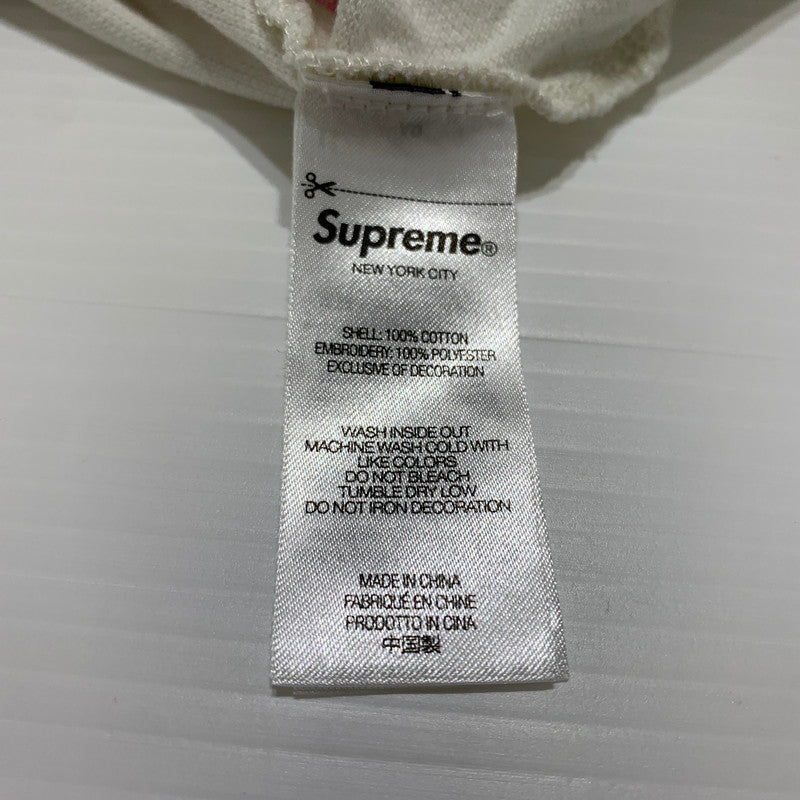 【中古品】【メンズ】 Supreme シュプリーム THE GREAT CHINA WALL DRAGON POLO グレート チャイナ ウォール ドラゴン ポロ 半袖 トップス 149-260613-ko-15-tei サイズ：XL カラー：ホワイト 万代Net店