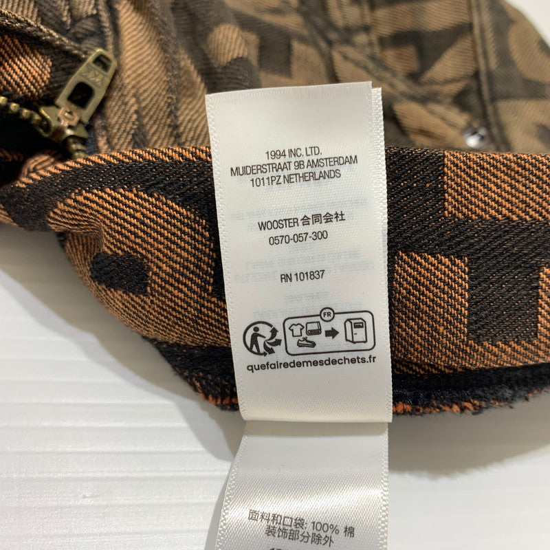 【中古品】【メンズ】 Supreme シュプリーム REPEAT JACQURD DOUBLE KNEE DENIM SHORT リピート ジャカード ダブルニー デニムショーツ ボトムス ハーフパンツ 149-260613-ko-16-tei サイズ：34 カラー：ブラウン 万代Net店