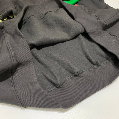 【中古品】【メンズ】 ReCePTION レセプション GRAPHIC CROPPED HOODIE グラフィック クロップド フーディ トップス プルオーバーパーカー 142-260720-ko-39-tei サイズ：L カラー：ブラック 万代Net店