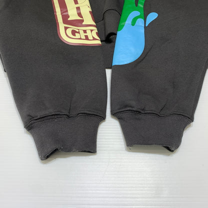 【中古品】【メンズ】 ReCePTION レセプション GRAPHIC CROPPED HOODIE グラフィック クロップド フーディ トップス プルオーバーパーカー 142-260720-ko-39-tei サイズ：L カラー：ブラック 万代Net店