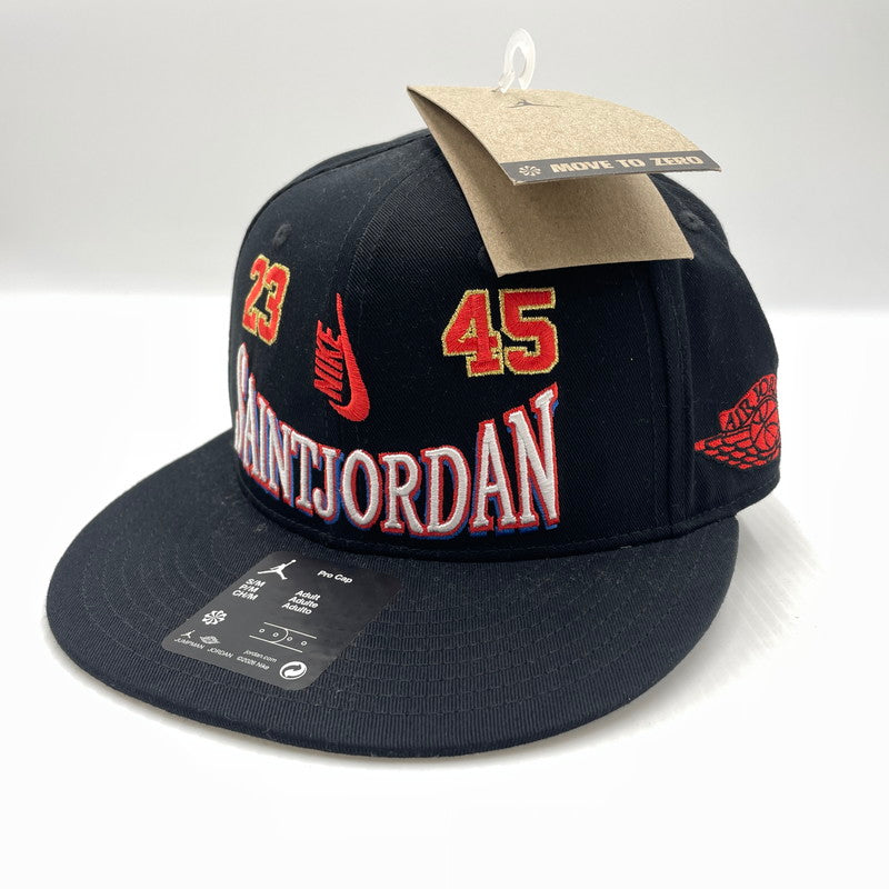 【中古品】【メンズ】 NIKE ナイキ × SAINT Mxxxxxx セント マイケル 別注 コラボ JORDAN PRO S FB STM CAP IO7950-010 ジョーダン プロ 帽子 ベースボールキャップ 185-260809-ko-08-tei カラー：ブラック 万代Net店