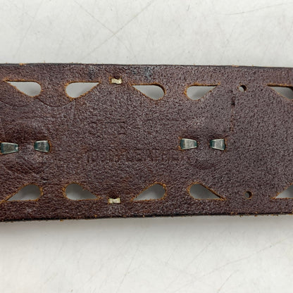 【中古品】【メンズ】 HTC エイチティーシー STUDS BELT MADE IN ITALY スタッズ ベルト アクセサリー イタリア製 205-260613-ko-03-tei カラー：ブラウン/シルバー 万代Net店