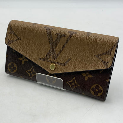 【中古品】【メンズ】 LOUIS VUITTON ルイ・ヴィトン M80726 モノグラム ジャイアント リバース ポルトフォイユ サラ 財布 長財布 ロングウォレット 179-260613-ko-05-tei カラー：ブラウン 万代Net店